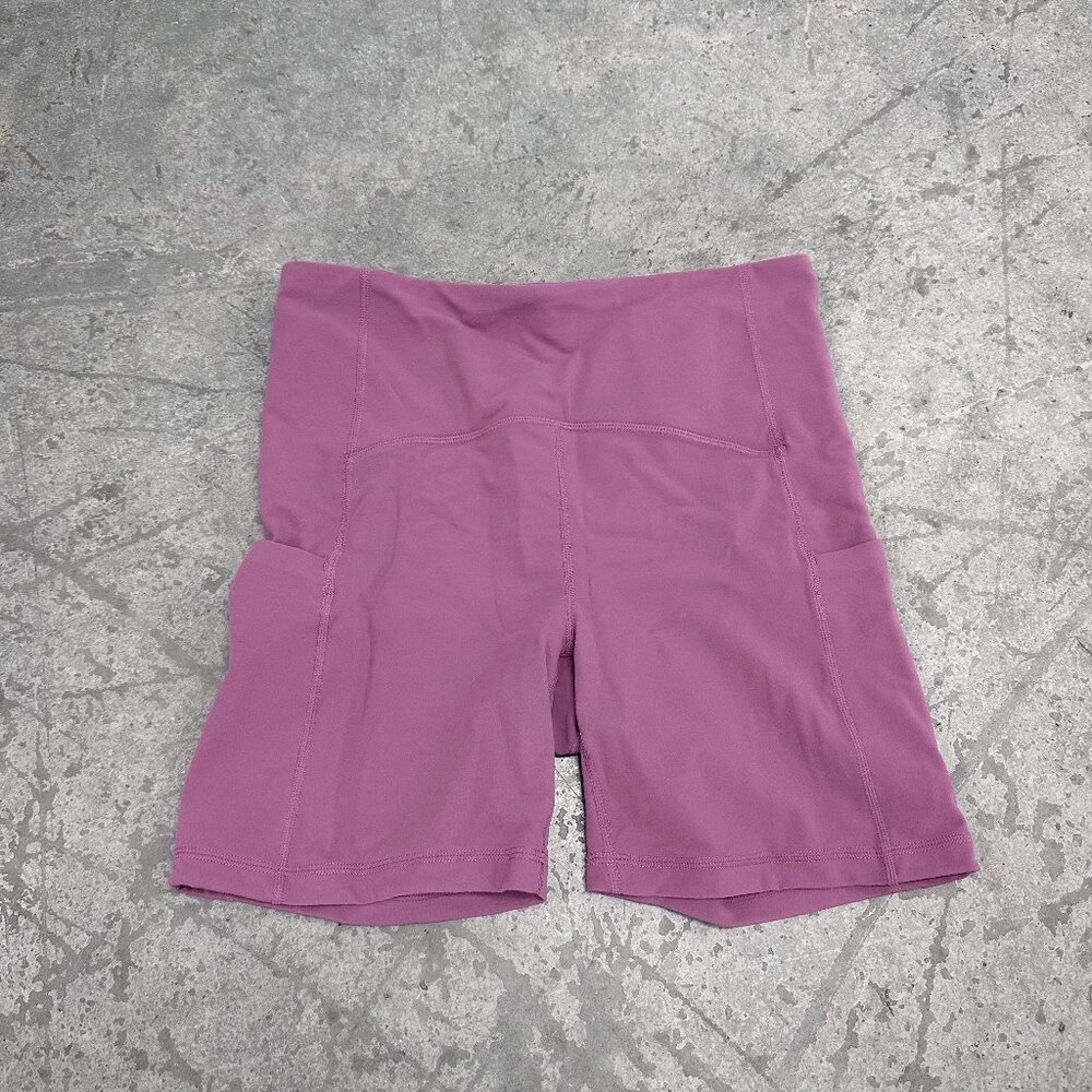 Brand New! Zella Studio Luxe Pocket Bike Shorts in Mauve, Size Medium